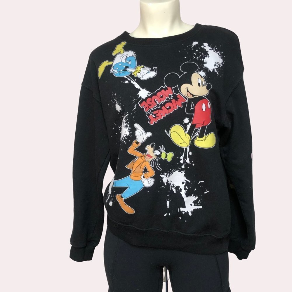 MICKEY Mouse & Walt Disney Characters Sweatshirt Size Small